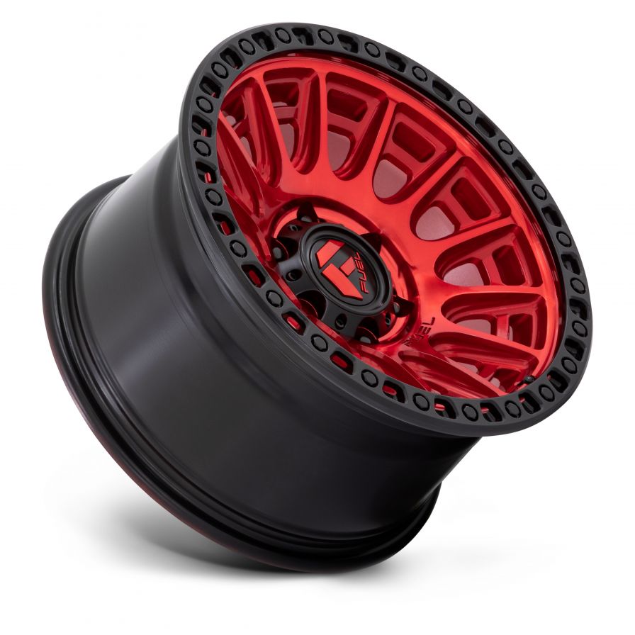 Fuel Wheels<br>Cycle Candy Red Black Lip (17x9)